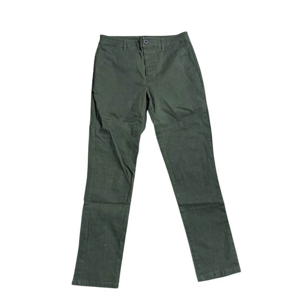 ASOS DESIGN Women’s  Tapered Chinos Olive Green Size 28x30 Casual Pants